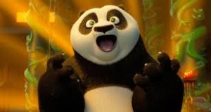 Jack Black as Po in Kung Fu Panda 3