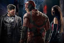 The costumed avengers from Hell's Kitchen in "Daredevil!"